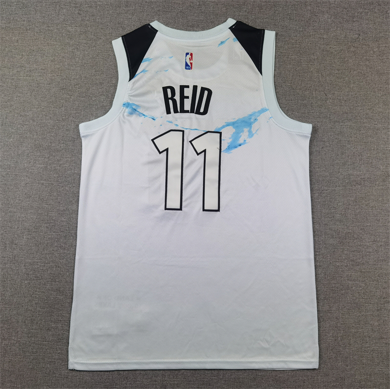 Men Minnesota Timberwolves  #11 Reid white  2024 2025 NBA jersey